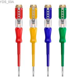 Current Meters B07 Electrical Tester Pen Voltage Indicator Test Pencil Tester Screwdriver 100-500V Neon Bulb Non-contact Insulation Test Pen 240320