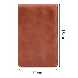 Aids PU Golf Scorecard Holder W/ Tees Holder PU Leather Journal for Game Practising Training Golf Accessories Recording Rounds Notes