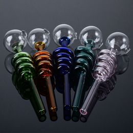 Colourful Condenser Oil Burner 5 Inch Glass Water Pipes Bowl Unique Tobacco Tool Small Dab Rigs SW06