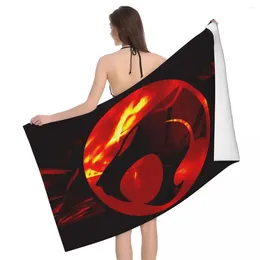 Towel Funny Thundercats Logo Beach Custom Cartoon Anime Soft Linen Microfiber Shower Towels