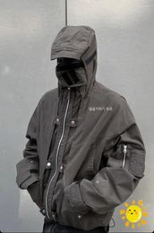Men's Jackets Fasion High Street GRAILZ Zipper Jacket Vintage Cargo Clothing 1:1 Top Quality Sweatshirt Coat