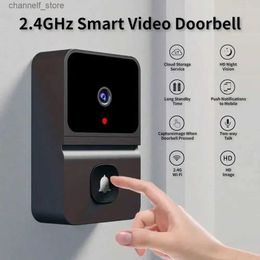 Doorbells Z30 wireless doorbell camera with Chime smart home safety video intercom night vision WiFi smart doorbell audioY240320