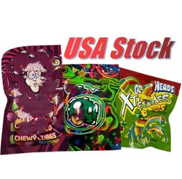 USA warehouse Prefilled D9 edible gummies packaging candy Mylar Bags Smell Proof ziplock 500MG 600MG