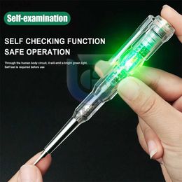 Current Metres Voltage Tester Pen One Word Bit Screwdriver Non-contact Induction Intelligent Voltage Indicator Light Tester Pen Tool 240320