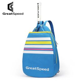 Bags Cute Children Bag Kids Tennis Backpack for 2 Rackets Sports Shoulder Bags Polyester 2 in 1 Children Teenagers Badminton Bag