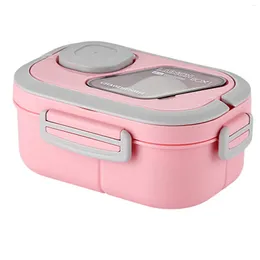 Dinnerware Plastic Bento Lunch Container Non-breakable Practical Reusable Box Suitable For Car Travel Work Picnic