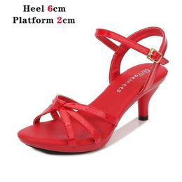 Dress Shoes Voesnees Sandals Women Size 43 Thin Heels Summer Naked Colour Peep Toe High Sexy Nightclub Party SlidesWZI4 H240321
