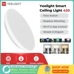 Control Yeelight Smart LED Ceiling Light 420 Stepless Dimming Adjustable Brightness Modern Minimalist Bedroom Lighting Lamp Mihome APP