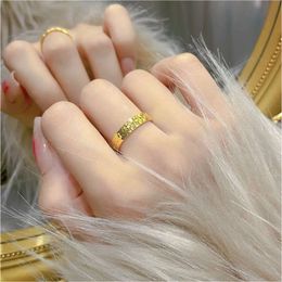 Super Flash Broken Ice Hot Selling Light Luxury Colour Open Ring Fashion Women