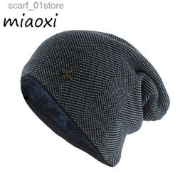 Hats Scarves Sets New Fashion Adult Mens Winter Warmth Hat Suitable for Unisex Knitted Casual Bear Skullies Cotton Wool Hat Outdoor Brand Solid GorrosC24319