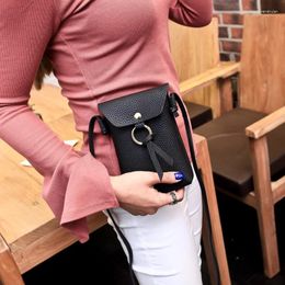 Bag Purses Crossbody Korean Female 2024 Product Lychee Pattern Envelope Shoulder Diagonal Mobile Phone Mini