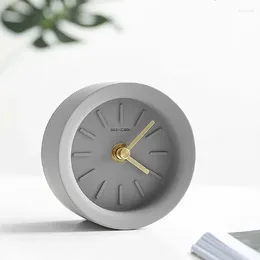 Table Clocks Retro Unique Desk Designer Library Computer Rounded Unusual Small Watch Waterproof Ani Ijoemnani Home Decorations