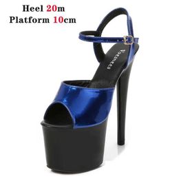 Dress Shoes Stripper Women Sexy Show Sandals 15 17 20 CM High Heels Platform Modern Color Girls Shoe for Party H24032511