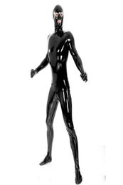 Full Cover Men039s Latex Catsuit Sexy Fetish Erotic Costumes Rubber Bodysuit for Man Plus Size Jumpsuit Customise Service4513169