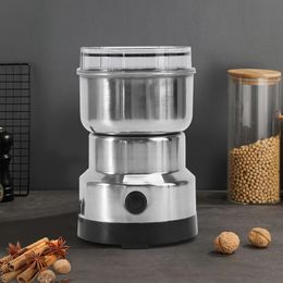 Electric Coffee Grinder Kitchen Cereals Nuts Spices Beans Flour Spice Grains Grinder Machine Portable Coffee Beans Chopper 240313