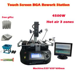 LY-R5830 R5830C 4500W 220V Touch Screen BGA Rework Station Soldering Hot Air 3 zones for Laptop Motherboard Chip Repair