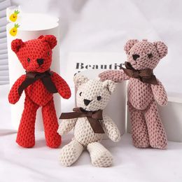 Wholesale Plush Doll Pineapple Bear Key Pendant Bag Pendant Soft and Cute Children's Toy Pendant Gifts