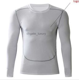 NEW 2024 autumn winter active sport tights running jogging GYM Fitness bodybuilding basketball soccer long sleeve t shirts men