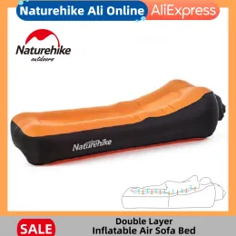 Gear Naturehike Doublelayer Iatable Sofa Outdoor Beach Bed Lunch Break Beach Portable Lazy Net Red Air Cushion Chair Nh20fcd05