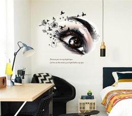 mixed styles Sexy Eye Wall Sticker Girl Bedroom living room decoration for Mural Art Decals2422744