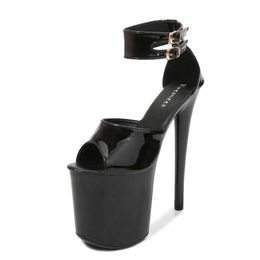 Dress Shoes Stripper Heels Women Sexy Shoe Sandals Club Platfrom-Color Girl Show 20CM Pole Dance Modern H240321XAKO2MXS