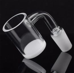 Smoking 4mm thick banger Opaque Bottom domeless quartz nail 10mm 14mm 18mm male female 90 45 Degrees ZZ