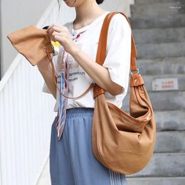 Totes Canvas Bag Casual Solid Colour Hanging Dumpling Fashion Waist Shoulder Messenger Women Handbags