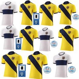 Ecuador 2024 Copa Fußballtrikot Home Ywllow Away Biue Pervis Estupinan 2024 Gonzalo Plata Michael Estrada Fußballtrikots Thailand hochwertige Trikots de Foot