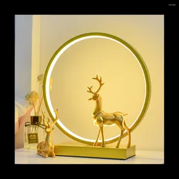 Table Lamps A Deer Light Has Your Bedroom Warm Sleeping Desktop Nightlight Holiday Gift Christmas Home Decoration White