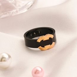 18K Gold Plated Luxury Designer Ring for Women Fashion Ring Double Letter Designers Rings Simple Style Ring Wedding Party Gift Jewellery High Quality