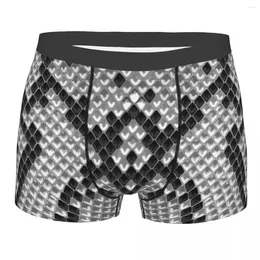 Underpants Boxer Men Underwear Male Panties Snake Print Shorts Comfortable Homme