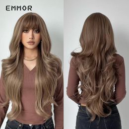 Wigs Long Wavy Synthetic Wigs Emmor Princess Hair Wig Official Store Natural Cosplay Daily Curly Halloween Costume for Women Hair