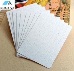 Sublimation Puzzle A4 Size DIY Sublimation Blank Puzzles White Puzzle Jigsaw Heat Printing Transfer Handmade Gift9437379