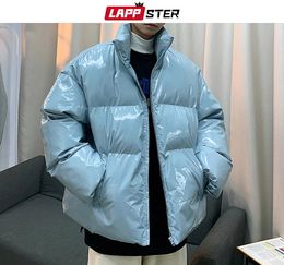 Men Parkas Streetwear Hip Hop Blue Winter Bubble Jackets Coat Mens Harajuku Warm Parka Male Korean Fashions Puffer Jacket4718336