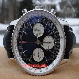 Luxury Factory WATCH 43mm Black Face Aviation Timing 1 Series ETA 7750 Movement Chronograph Fashion Mens Quality Sapphire Watches2821