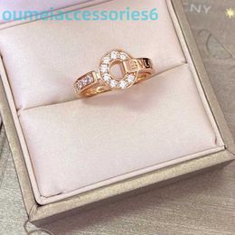 2024 Jewellery Designer Brand Band Rings Seiko Treasure Fortune Comes with Copper Coin Female White Fritillaria Peacock Green Ring