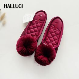 Slippers Fashion Japanese home shoes women spring cozy home slippers nonslip sweet comfortable indoor slides woman cotton shoes