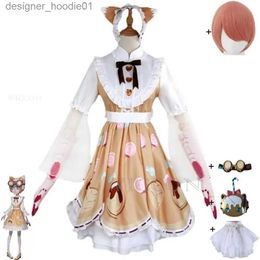 cosplay Anime Costumes Identity V Mechanical Tracy Reznik Cosplay Wig Wallet Glasses Anime Candy Girl Sweetheart Lolita Dress Halloween SetC24320