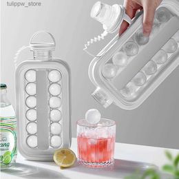 Ice Cream Tools Portable Silicone Ice Ball Maker Kettle Creative Ice Cube Mould Kitchen Bar Gadgets Ice Hockey Lattice Making Tool Kettle L240319