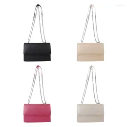 Shoulder Bags Fashion Crossbody Bag For Women PU Leather Chain Strap Flap Travel Satchel Handbag