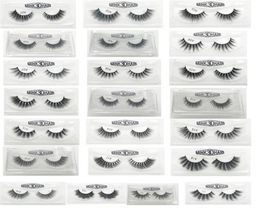 3D False Eyelashes 22 Styles Handmade Beauty Thick Long Soft Lash Fake Eye Lashes Eyelash Gift Box Package Whole9375791