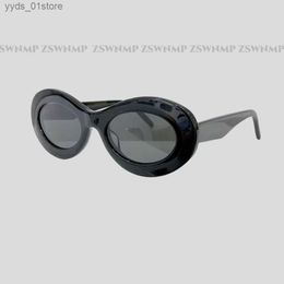 Sunglasses Hot Sell New High Quality Acetate Frame Oval Steer Sunglasses Women Fashion Womens Sunglasses For Outdoor Eyewear UV Protective L240320