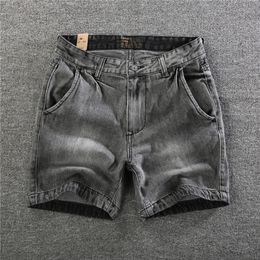 Jeans Shorts Men Casual Summer Bermuda Shorts Denim Outwear Clothing 240308