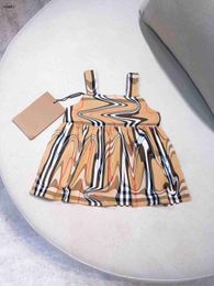Brand newborn jumpsuits summer infant bodysuit Size 52-90 CM Stripe design toddler clothes Summer camisole dress 24Mar