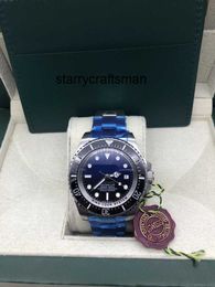 Luxury Watch Rlx Clean Original Deep Bezel Sea-dweller Sapphire Stainless Steel with Lock Clasp Mechanical l