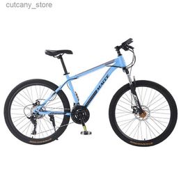 Bikes Ride-Ons New Mountain Bike 27.5Inch 26Inch Disc Brake Outdoor Adult Student Cycling Bicyc 27Speed L240319