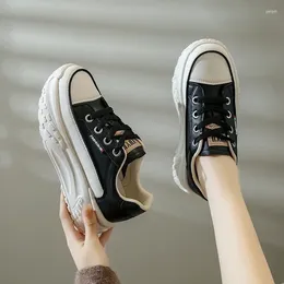 Casual Shoes Autumn Women's Increase Height Platform Fashion Lace Up Low Top Sneakers For Women Outdoor Female Running