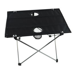 Furnishings Ultralight Cloth Camping Folding Table with Water Cup Holder for Hiking ,picnic & Fishing