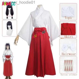 cosplay Anime Costumes ANMIECC Iori Utahime role-playing in wig Japanese kimono JK uniform Halloween party dress for womenC24320