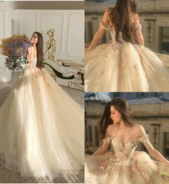 Fairy Evening Dresses Off The Shoulder A Line Lace Floral Appliques Prom Dress 2020 Tulle Custom Made Formal Party Gowns4461807